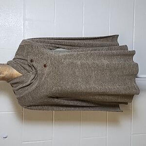 Balkan Brown Marled Fine Guage Knit Tunic Sweater